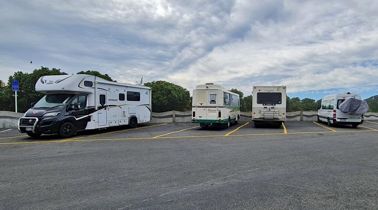 Large campervan parking area