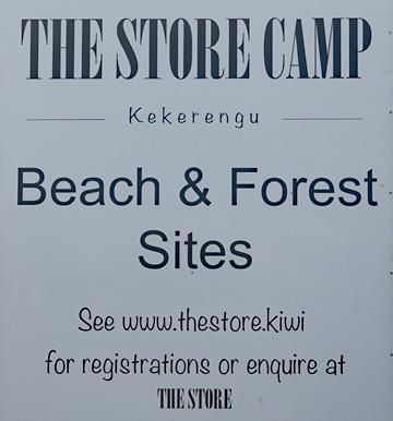 The Store Camp sign