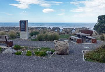 Outdoor seating overlooking the harbour