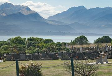 View overlooking the cemetary