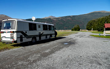 Parking alongside the driveway