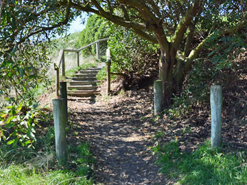 Entrance to the South Brighton beach