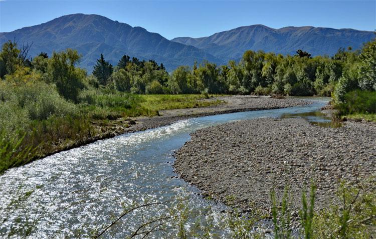 Stream running past the reserve