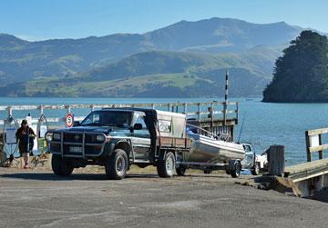 The boat ramp was well used by locals going fishing