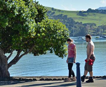 A couple out for a walk