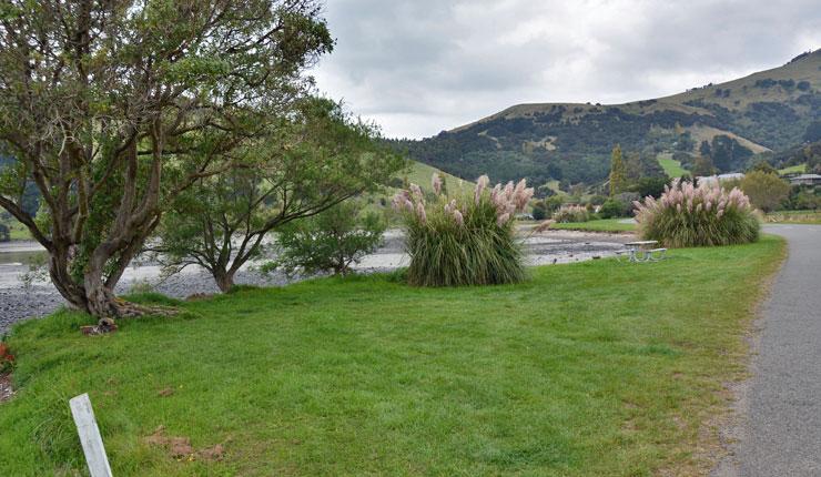 Parking area alongside French Farm Bay