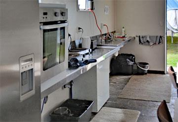 Campsite kitchen