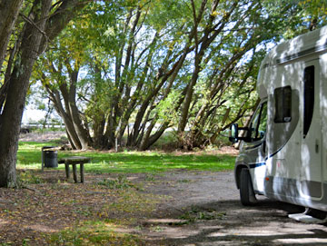 Parking in the rest area