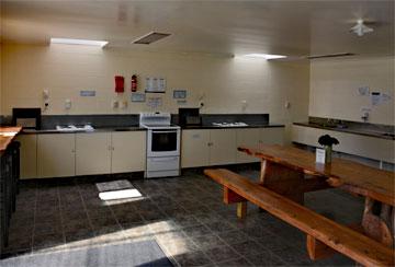 Campsite kitchen