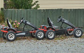 Pedal powered quad bikes