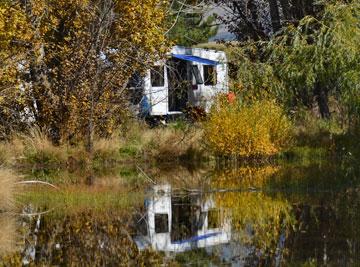 Parking by the lake