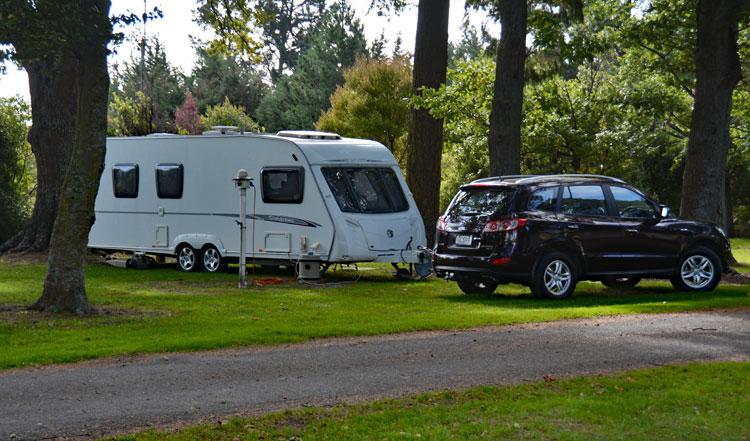 On-grass parking