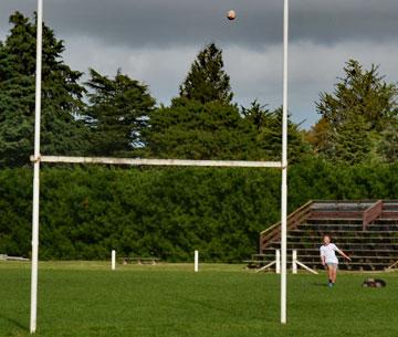 Goal kicking practise