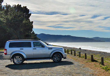 Parking with a water view