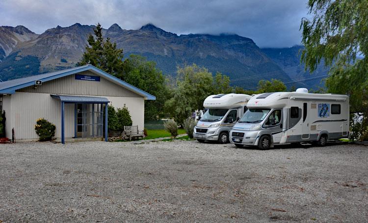 Hotel parking area