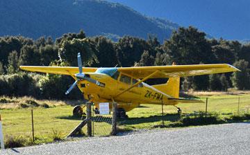 Scenic flights plane at the airport