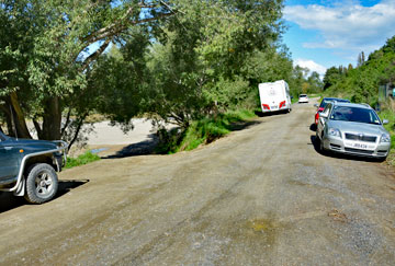 Parking along the roadside