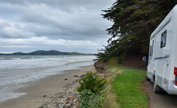 Parking by the beach