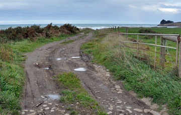 Entrance and access road