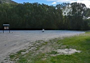 Tarsealed parking area