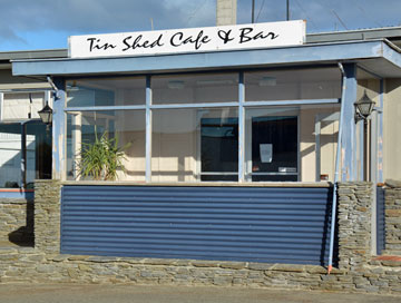 Entrance to the restaurant, and also the office reception