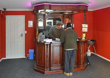 Inside reception