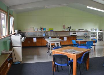 Kitchen and dining area