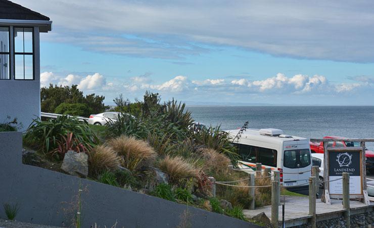 View over the car park