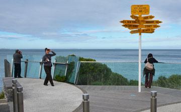 Viewing platform outside the cafe