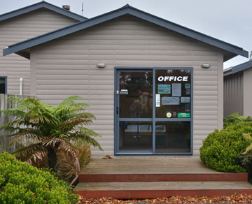 The holiday park office