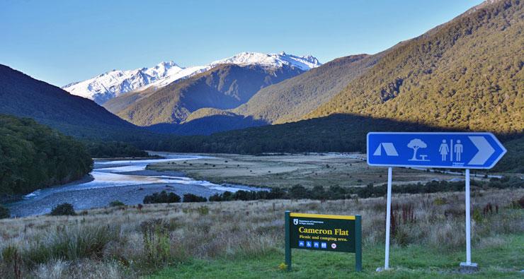 mountain view across the river valley