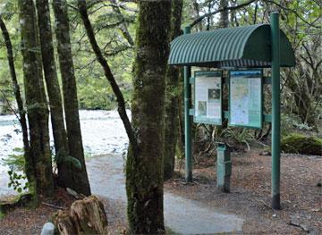 The DOC Sign about the Fantail Falls