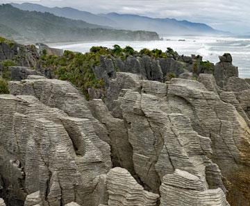 Pancake rock formation