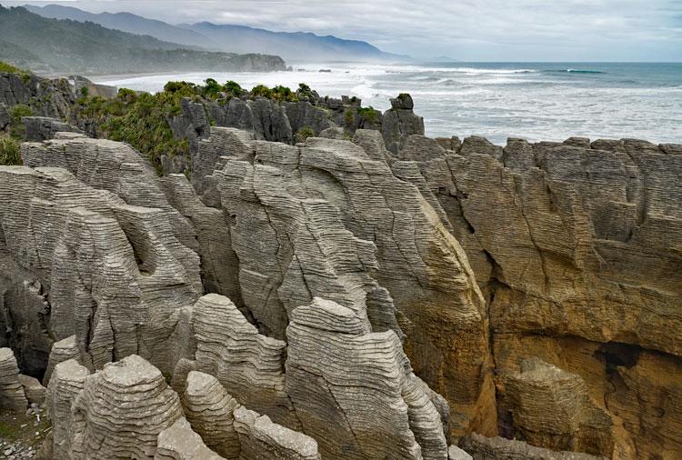 Stunning view of the pancake rocks