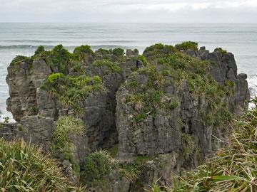 Pancake rock formation