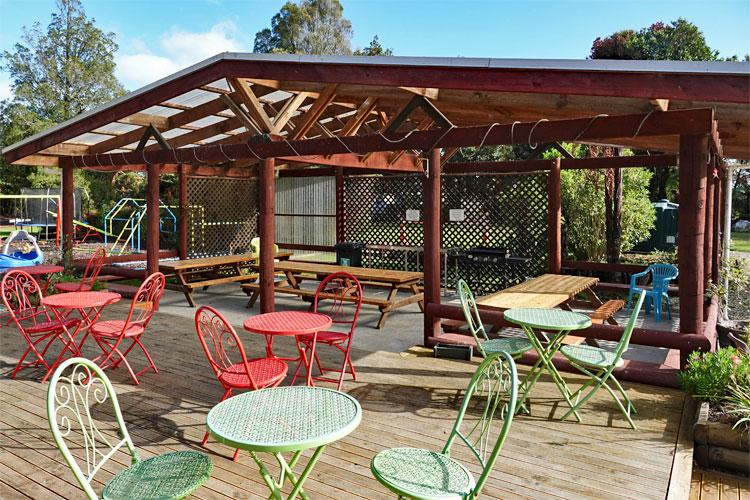 Outdoor dining area