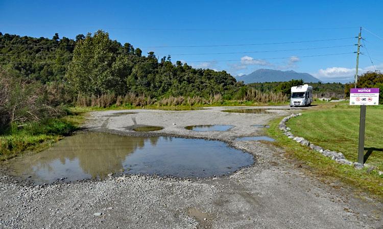 Entrance to the power station parking area