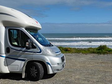 Parking overlooking the west coast