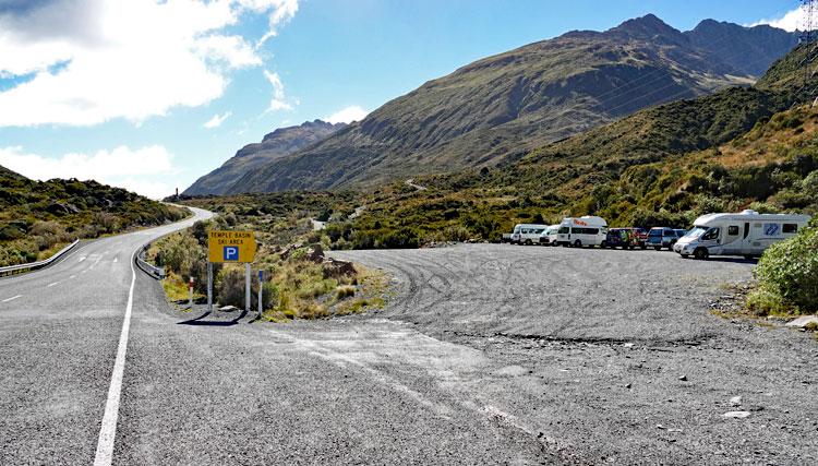 Temple Basin parking area