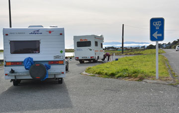 Dump station parking