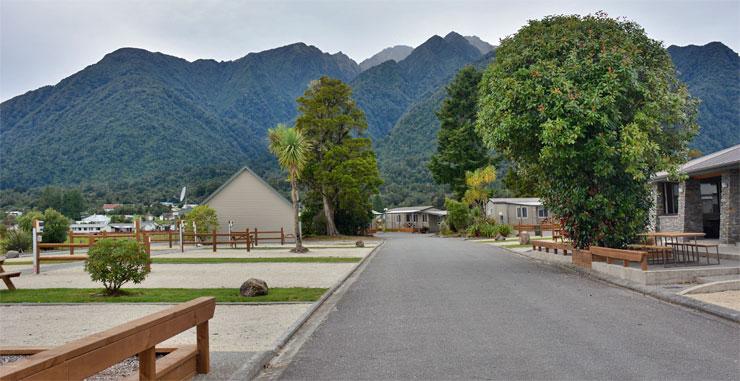 Fox Glacier Top 10 parking area