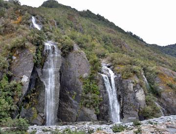 Waterfalls seen along the way