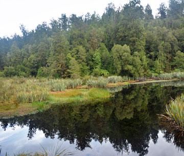 One of the many reflection viewing places around the lake