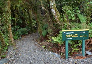 Track connecting MacDonalds Creek and Ottos Corner