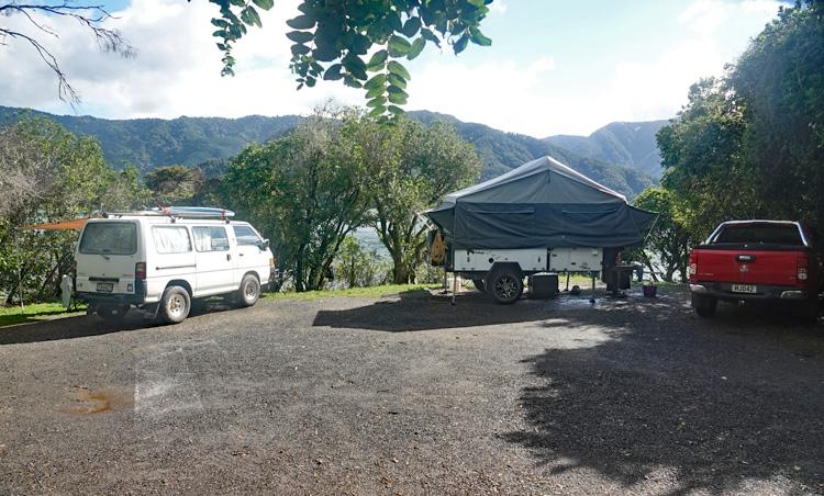 Water front parking area