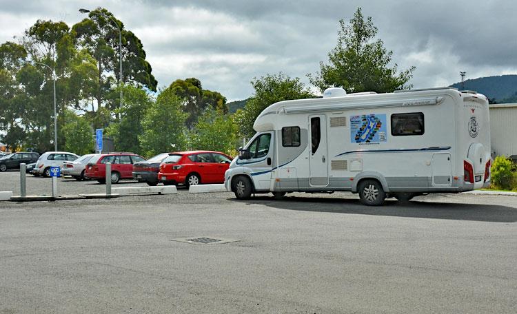 Public dump station parking