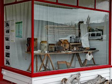 Canvastown museum - right window display