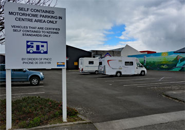 Entrance to the carpark