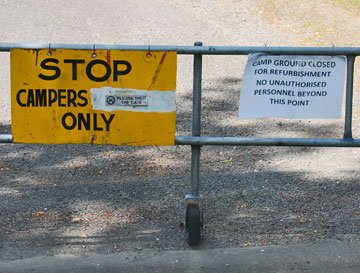 Campsite entrance