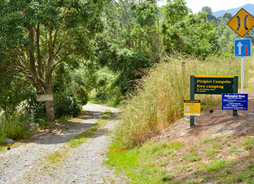 Entrance to the campsite